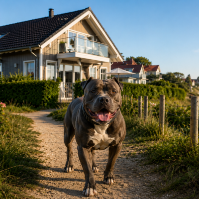 Hund am Küstenweg