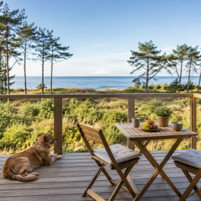 Terrasse mit Ostseeblick