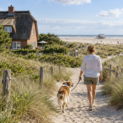 Mit Hund zum Strand in Sankt Peter-Ording