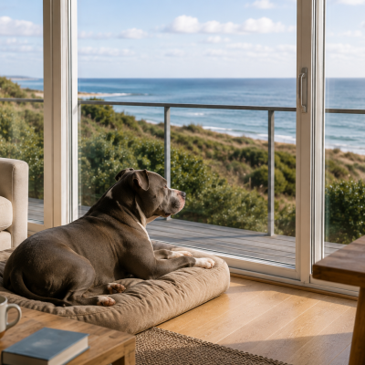 Meerblick für den Hund in Dänemark