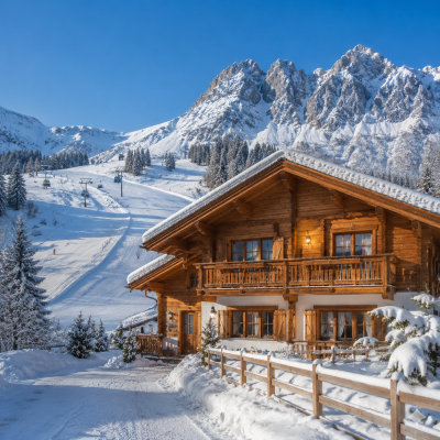 Chalet am Wilden Kaiser an der Skipiste