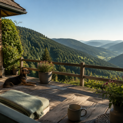 Schwarzwaldblick von der Terrasse