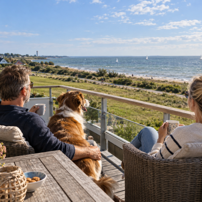 Meerblick und Hundeglück auf Fehmarn