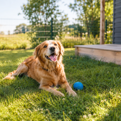 Golden Retriever im Sonnenschein