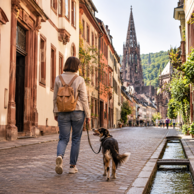 Mit Hund durch die Freiburger Altstadt