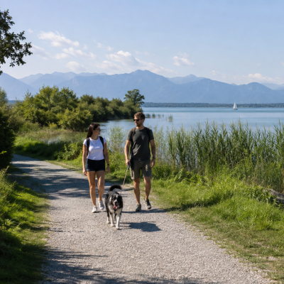Am Chiemsee spazieren