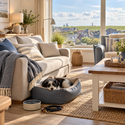 Hundefreundliche Ferienwohnung mit Deichblick in Büsum