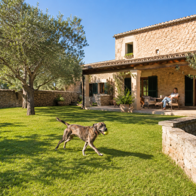 Finca mit Steinzaun