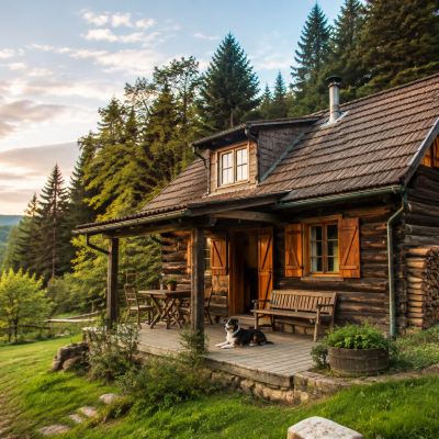 Gemütliche Berghütte