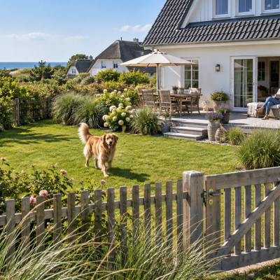 Eingezäuntes Ferienhaus mit Hund in Warnemünde
