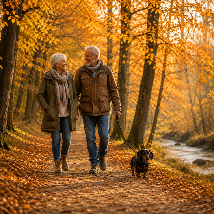 Waldwandern mit dem Hund