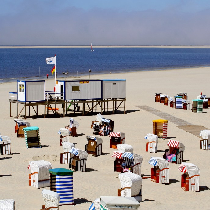 Strandkörbe auf Borkum
