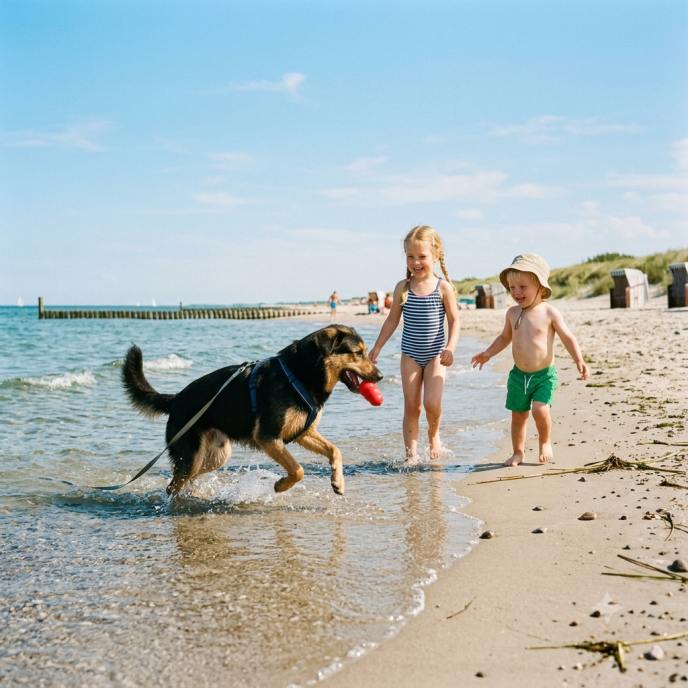 Kinder und Hunde