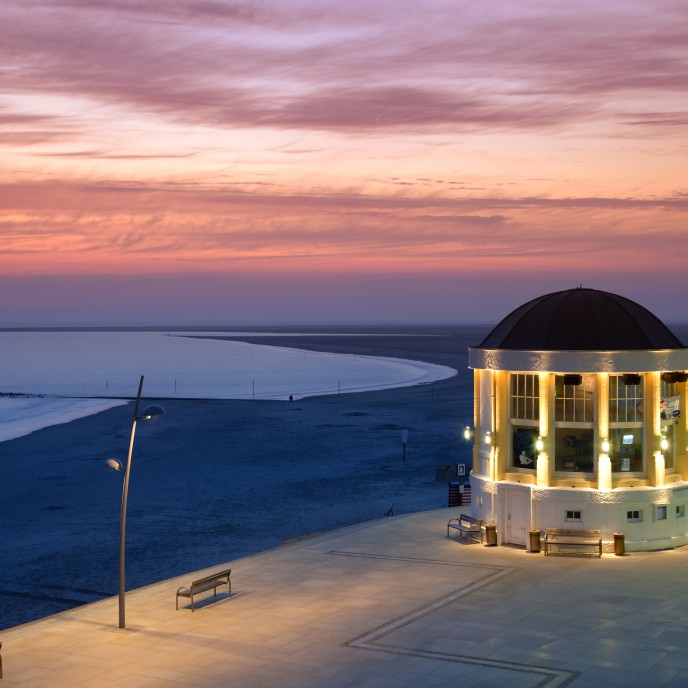Borkum bei Sonnenuntergang